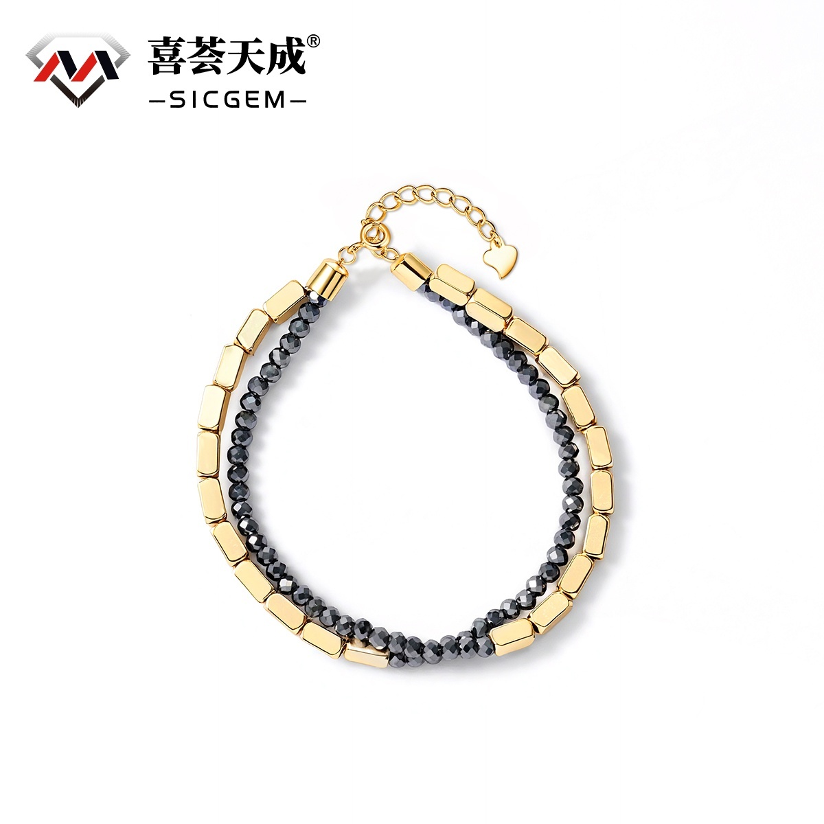 Round Brilliant Cut Synthetic Moissanite Rhombus Bracelet S925