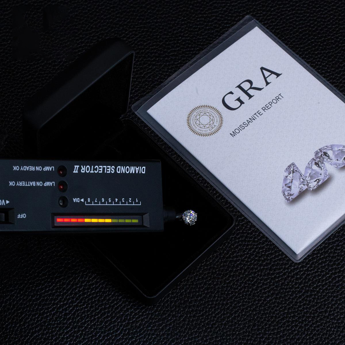 S925 1-2CT SYNTHETIC MOISSANITE SIX-PRONG PENDANT CHAIN GIFT