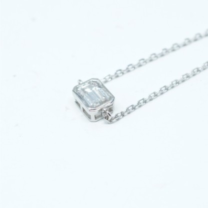 1ct Step Cut Synthetic Moissanite Bracelet S925