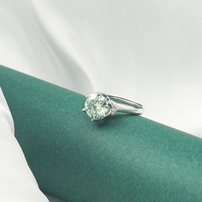 2ct Round Synthetic Moissanite Ring S925