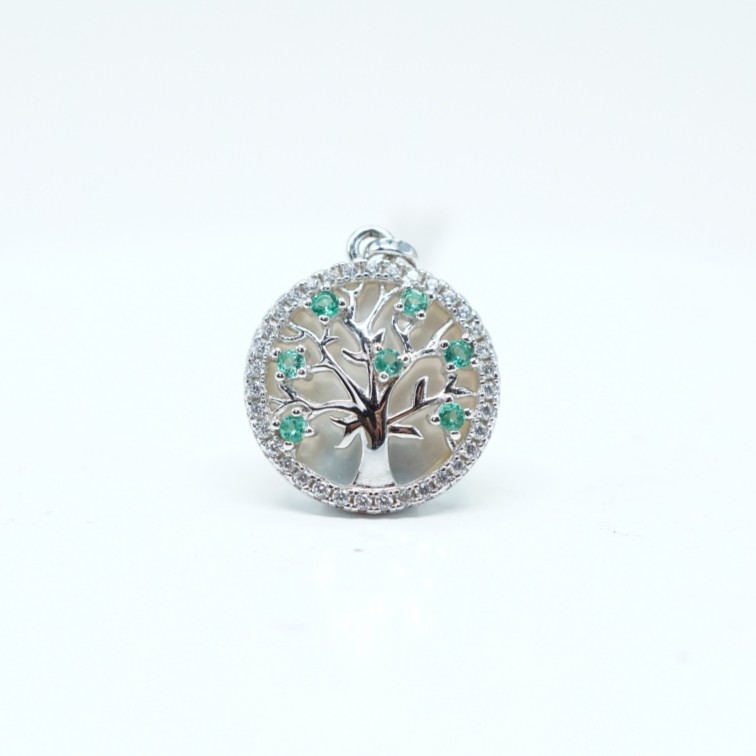 0.28ct Zirconia Pendant Necklace Chain S925 35