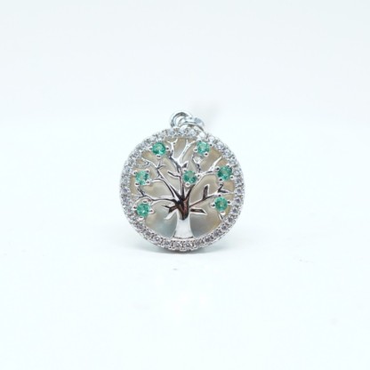 0.28ct Zirconia Pendant Necklace Chain S925 35