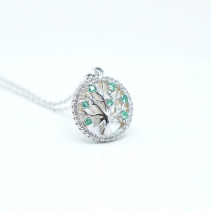 0.28ct Zirconia Pendant Necklace Chain S925 35