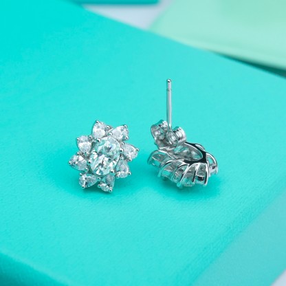 0.5ct Oval Synthetic Moissanite Stud Earrings S925