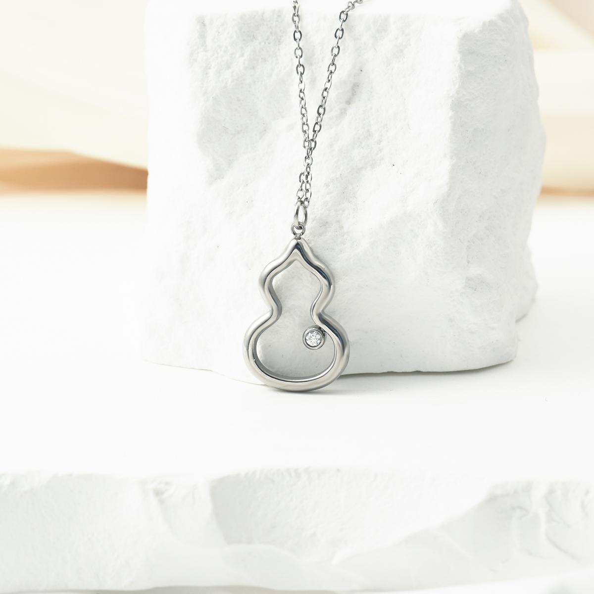 Titanium Steel Gourd Necklace