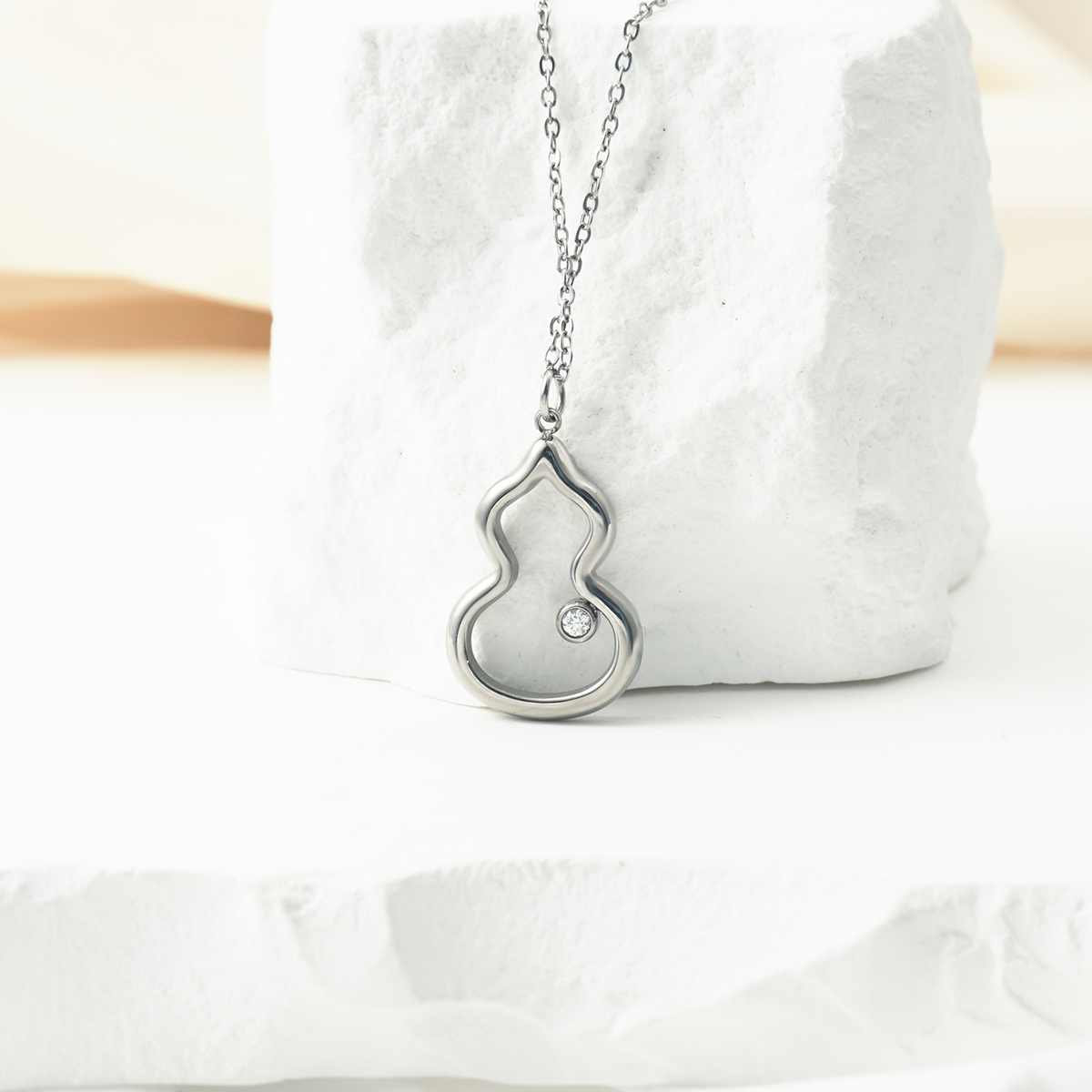 Titanium Steel Gourd Necklace