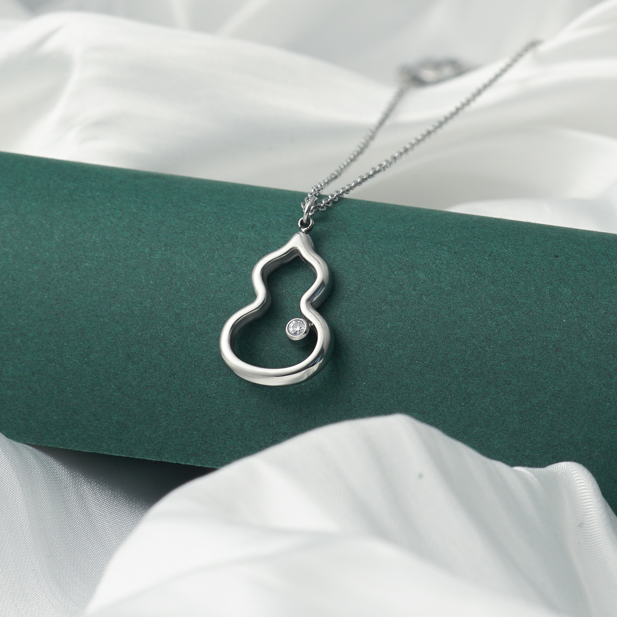 Titanium Steel Gourd Necklace