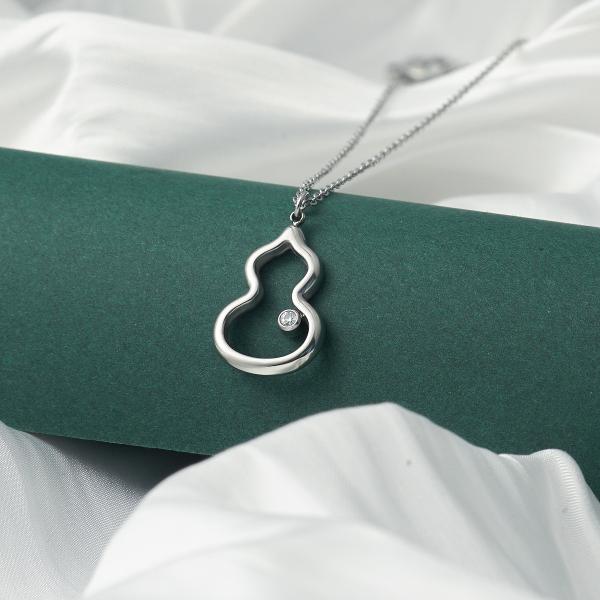 Titanium Steel Gourd Necklace