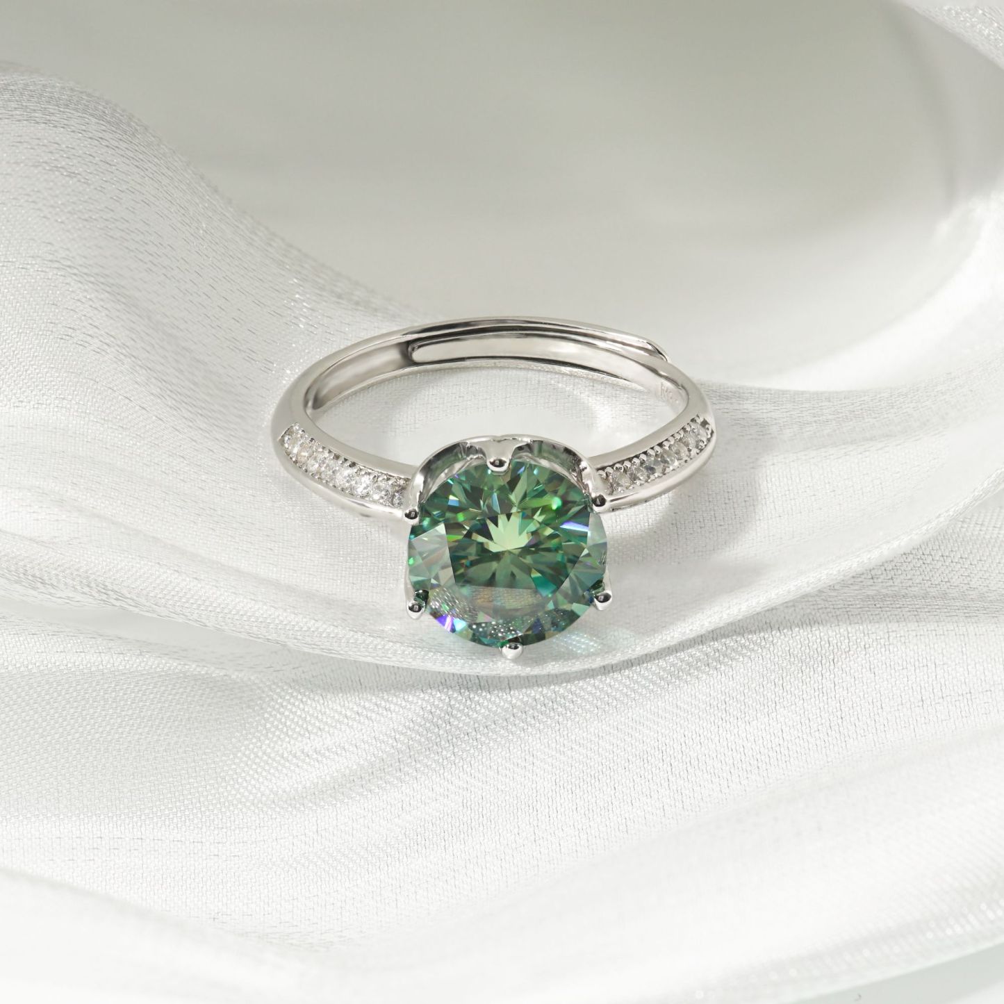 3ct Round Synthetic Moissanite Ring S925