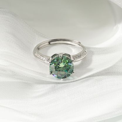 3ct Round Synthetic Moissanite Ring S925