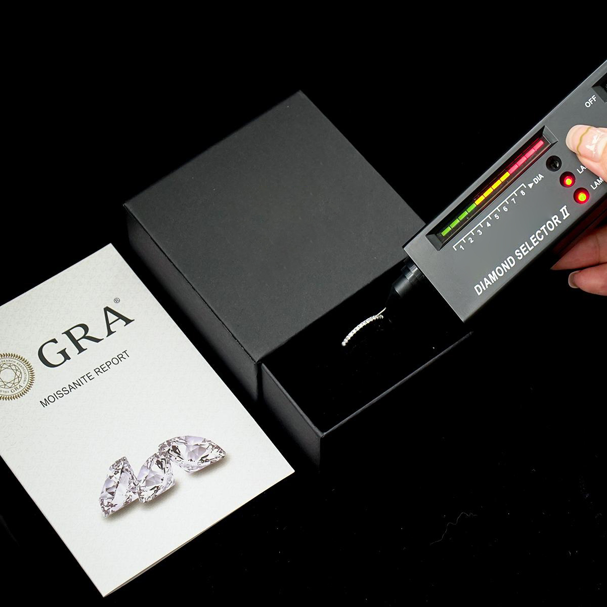 0.2ct S925 Round Synthetic Moissanite Wedding Bridal Set Band