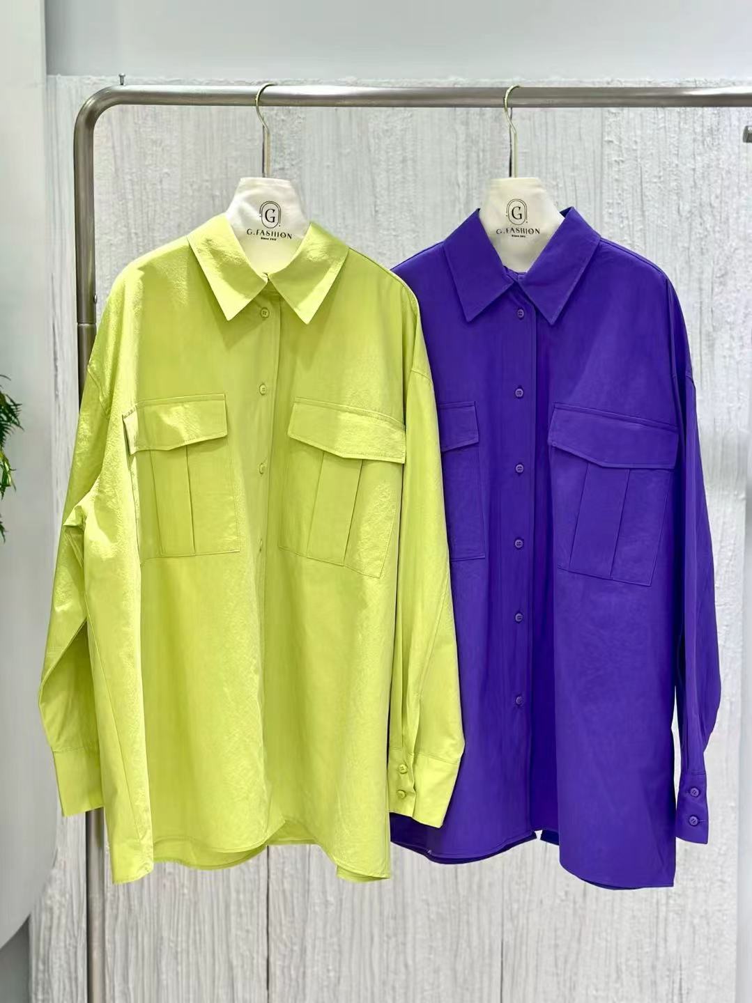 Oversize Purple Shirt｜甜酷風格成套穿搭