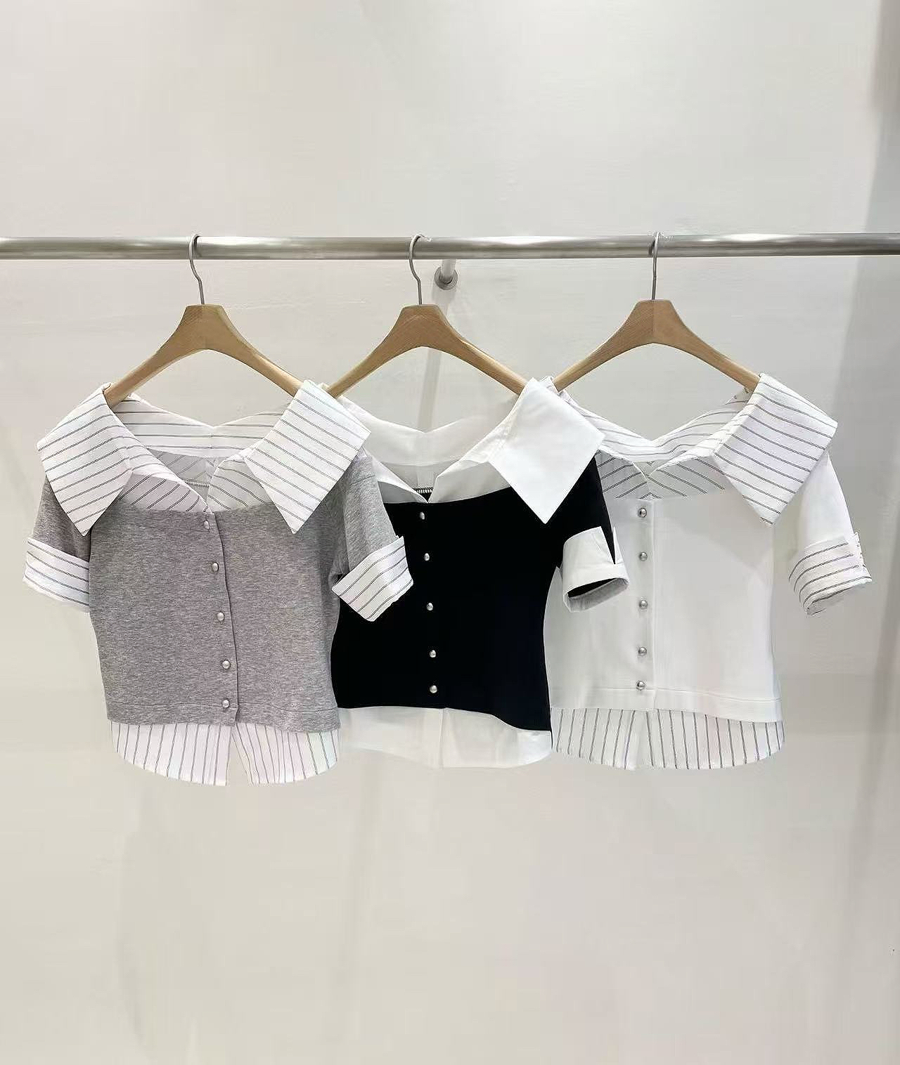 假兩件翻領上衣