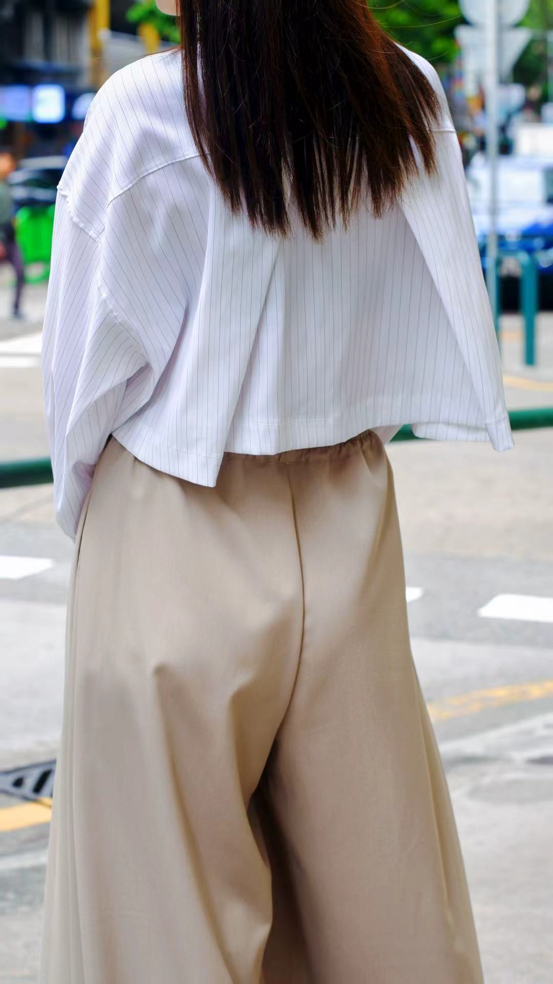 Cropped Shirt 簡約套裝｜垂感極簡風穿搭