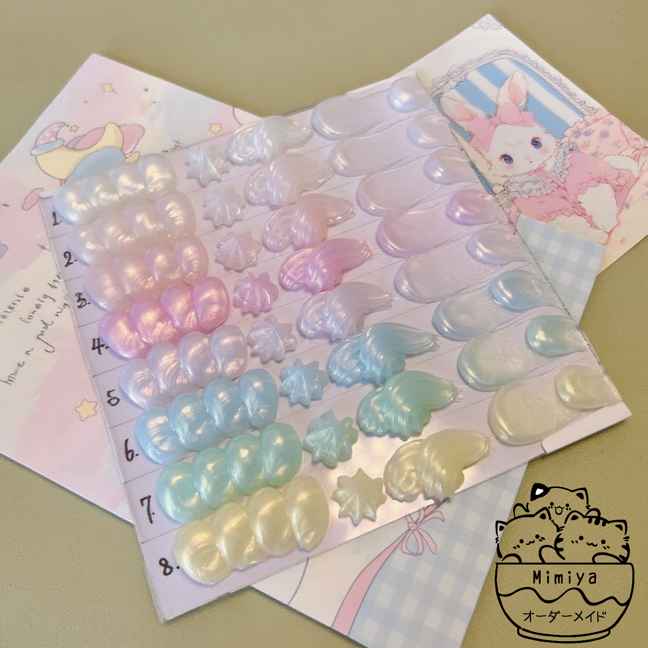 「魔幻」50g-8 色！人魚姫珠光色のクリームグルー、幻想的な輝きをもたらす