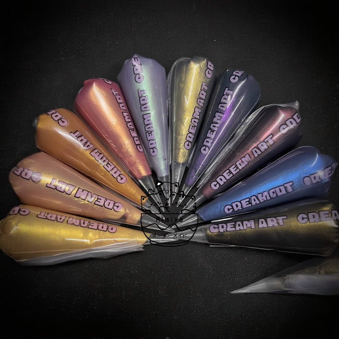 10 色偏光珠光グルー、70g 入り！光に輝くクリームアート体験