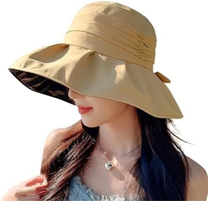 UVカット 帽子 レディース ハット レディース 日焼け防止 つば広 折りたたみ サイズ調節 遮光 遮熱 通気 紫外線対策 日除け帽子 ワイヤー入り あご紐 散歩