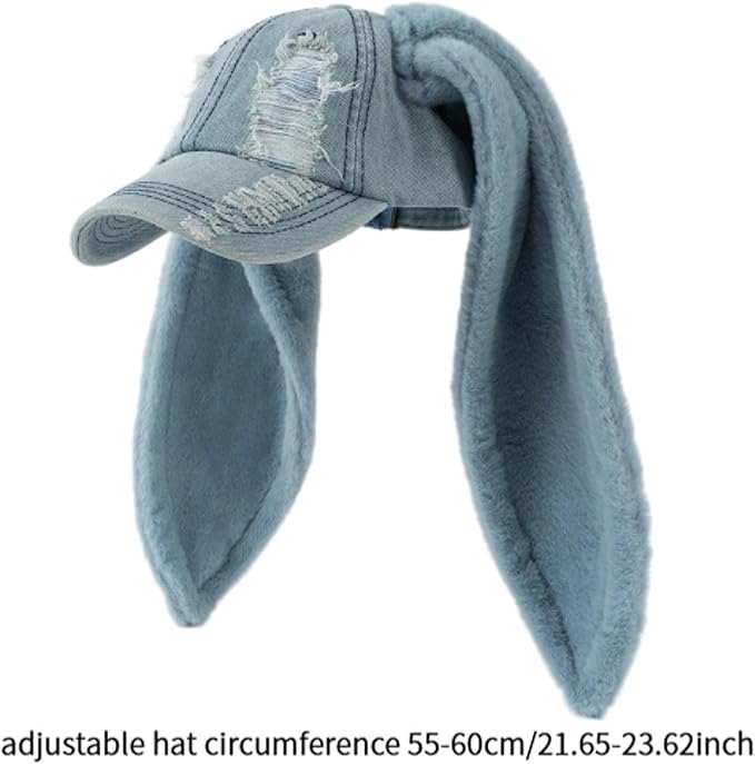 レディース 野球帽 ロング ウサギ耳 キャップ 快適な ウサギ耳 キャップ ホリデー用