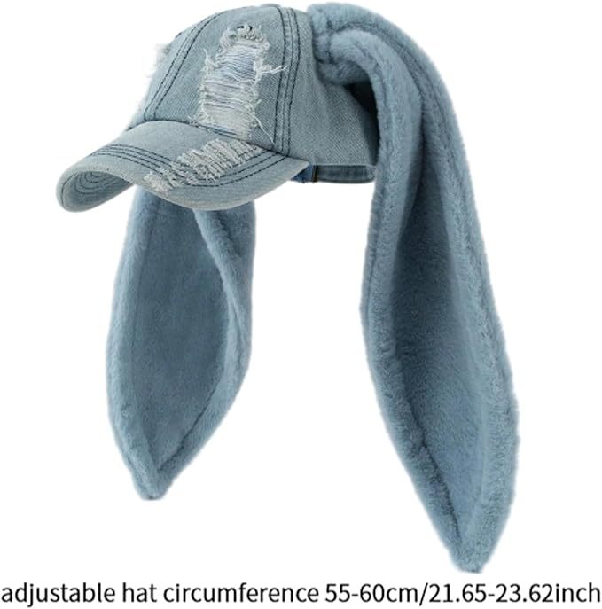 レディース 野球帽 ロング ウサギ耳 キャップ 快適な ウサギ耳 キャップ ホリデー用