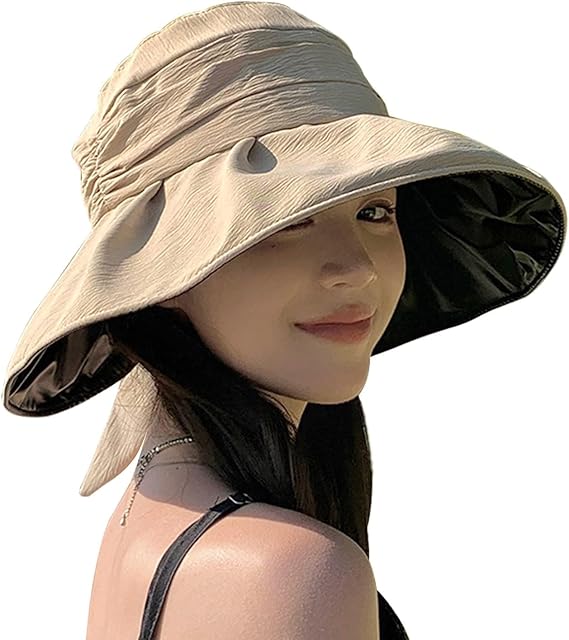 UVカット 帽子 レディース ハット レディース 日焼け防止 つば広 折りたたみ サイズ調節 遮光 遮熱 通気 紫外線対策 日除け帽子 ワイヤー入り あご紐 散歩