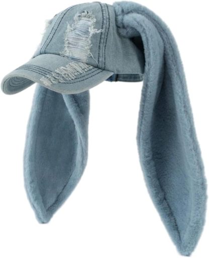 レディース 野球帽 ロング ウサギ耳 キャップ 快適な ウサギ耳 キャップ ホリデー用