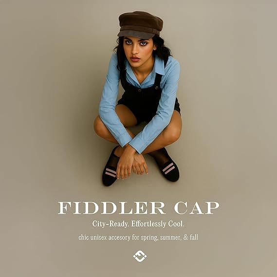 Newsboy Hat for Women – Trendy Greek Fisherman Cap, Classic Women's Baker Boy Newsies Hat, Ladies Fashion Caps