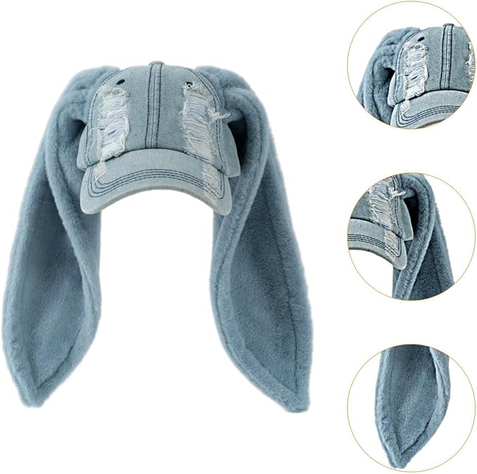 レディース 野球帽 ロング ウサギ耳 キャップ 快適な ウサギ耳 キャップ ホリデー用