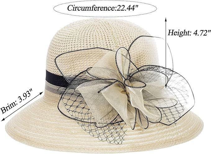 UVカット 帽子 レディース 日よけ 帽子 つば広 小顔効果 花飾り 教会 パーティー 結婚式 二次会 ビーチ 旅行 エレガント 夏 サンハット 折りたたみ 通気