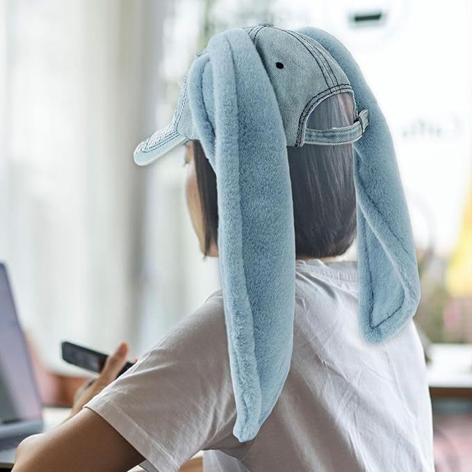 レディース 野球帽 ロング ウサギ耳 キャップ 快適な ウサギ耳 キャップ ホリデー用