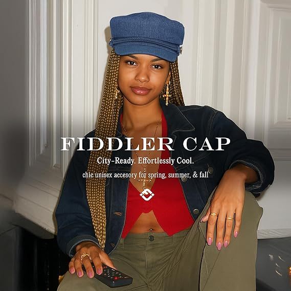 Newsboy Hat for Women – Trendy Greek Fisherman Cap, Classic Women's Baker Boy Newsies Hat, Ladies Fashion Caps