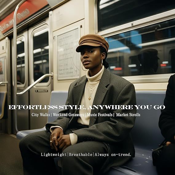 Newsboy Hat for Women – Trendy Greek Fisherman Cap, Classic Women's Baker Boy Newsies Hat, Ladies Fashion Caps