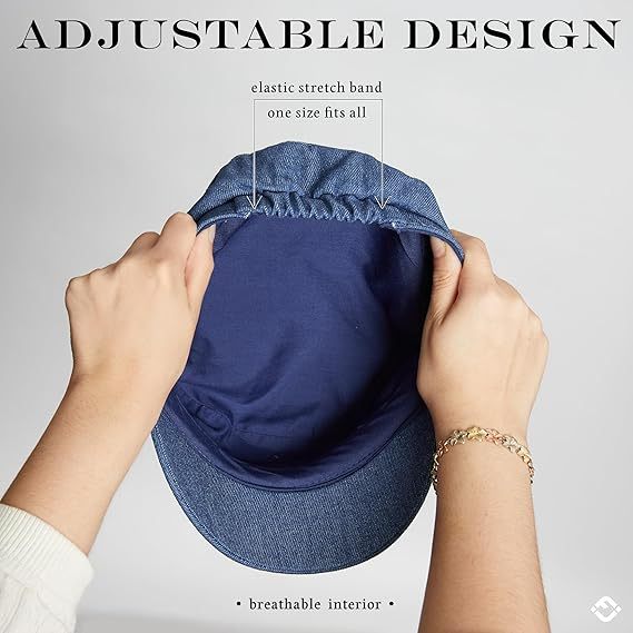 Newsboy Hat for Women – Trendy Greek Fisherman Cap, Classic Women's Baker Boy Newsies Hat, Ladies Fashion Caps