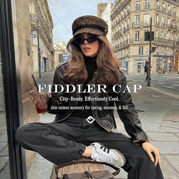 Newsboy Hat for Women – Trendy Greek Fisherman Cap, Classic Women's Baker Boy Newsies Hat, Ladies Fashion Caps