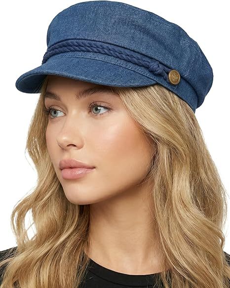 Newsboy Hat for Women – Trendy Greek Fisherman Cap, Classic Women's Baker Boy Newsies Hat, Ladies Fashion Caps