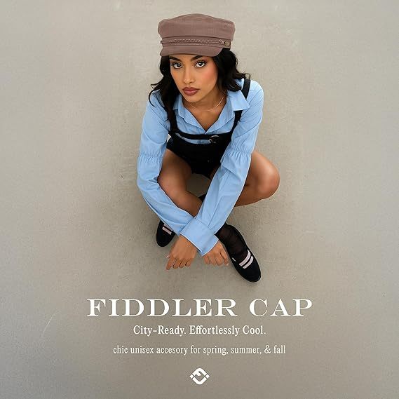 Newsboy Hat for Women – Trendy Greek Fisherman Cap, Classic Women's Baker Boy Newsies Hat, Ladies Fashion Caps