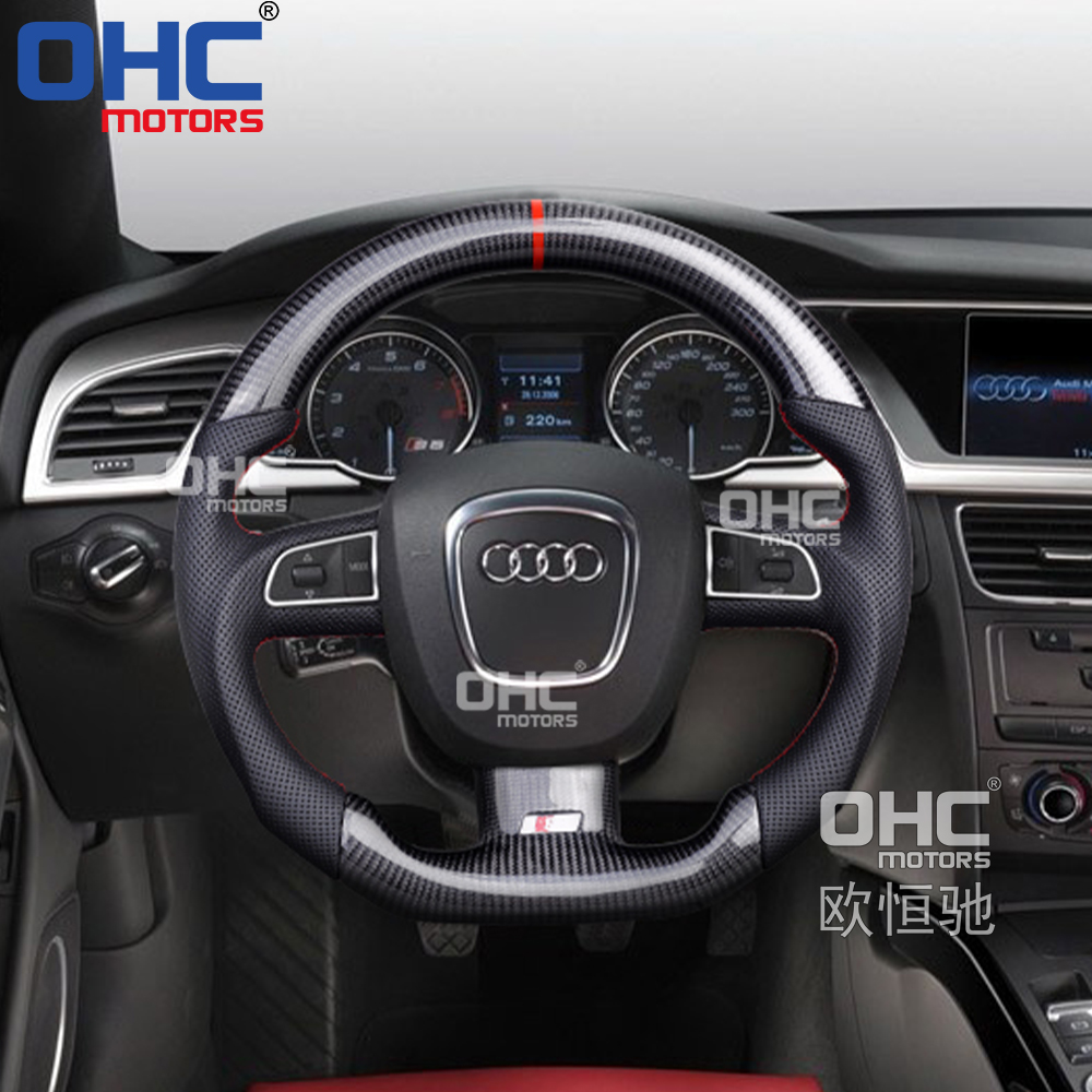 [Copy]Carbon Fiber Steering Wheel For Audi A4 A5 S4 S5 2008-2010 Steering Wheel Carbon Fiber 
