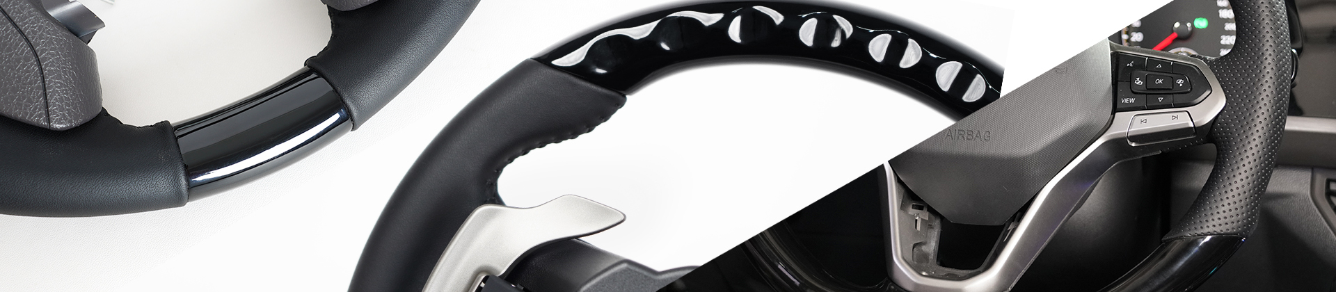 Painted Black Steering Wheel