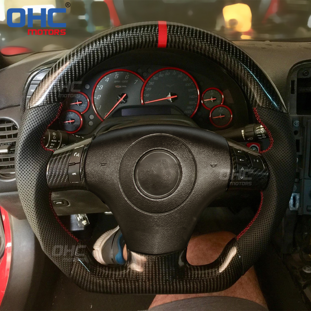 Carbon Fiber Steering Wheel For Chevrolet Corvette C6