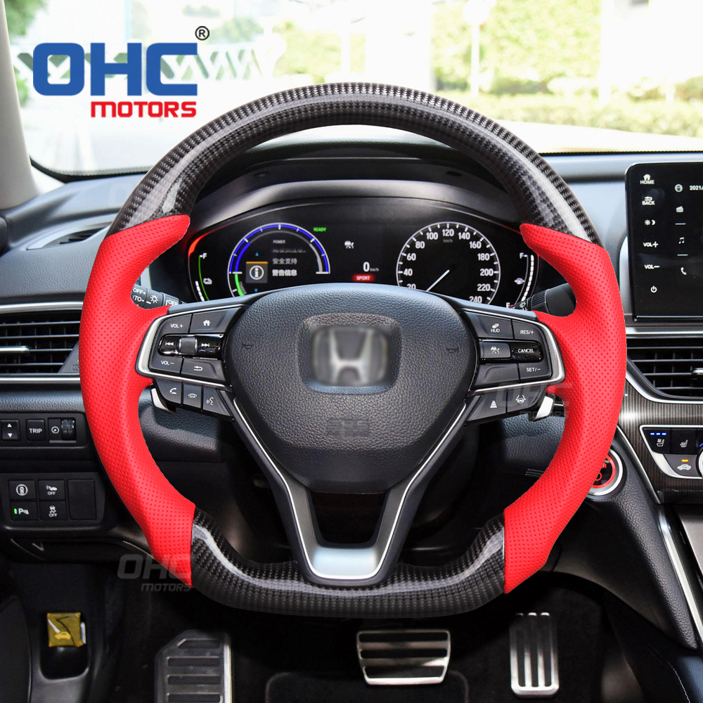 LED Carbon Fiber Streering Wheel For HONDA ACCORD