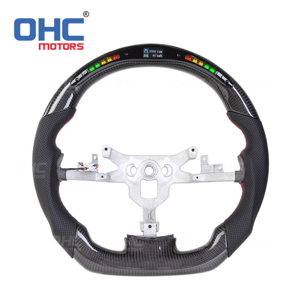 LED Carbon Fiber Steering Wheel for Chevrolet Corvette C6