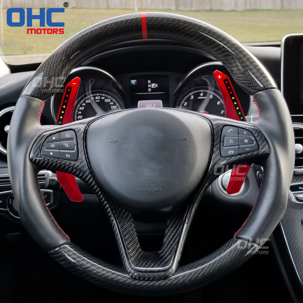 Car Steering Wheel Shift Paddle for Mercedes GLA X156 180 250 GLC GLE W213 W204 W205 X253 2013-2019 LED RPM Smart Paddle Shift