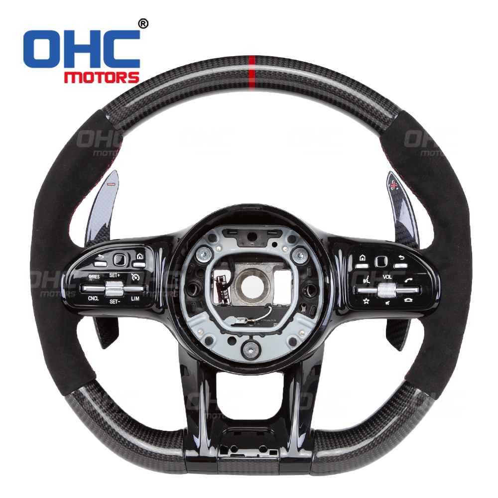 Wholesale Car Carbon Fiber Steering Wheel Set Compatible with Mercedes-Benz W204 W205 W211 AMG GLE CLA