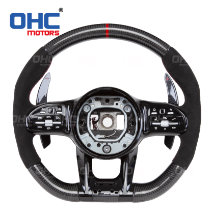Wholesale Car Carbon Fiber Steering Wheel Set Compatible with Mercedes-Benz W204 W205 W211 AMG GLE CLA
