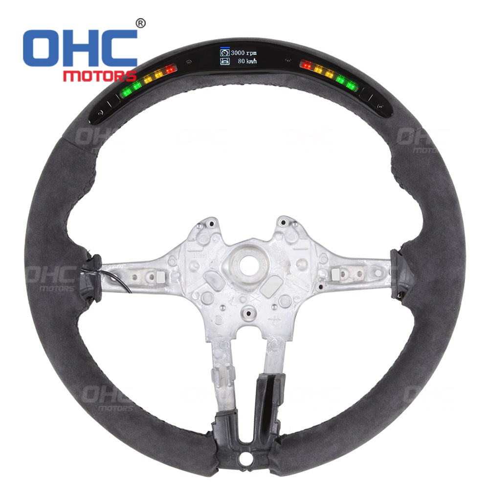  LED RPM Car Steering Wheel for BWM M3 F20 F21 F40 F22 F23 F45 F44 F30 F31 F35  F32 F33 F36 Steering Wheel Carbon Fiber ohc motors