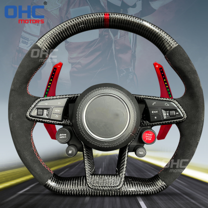 LED RPM Paddle Shift Fit for Audi RS6 RS7 S6 RS SQ5 B7 B8 B9 C8 2016 TO 2020 Smart Paddle Shift Shifter Shifters