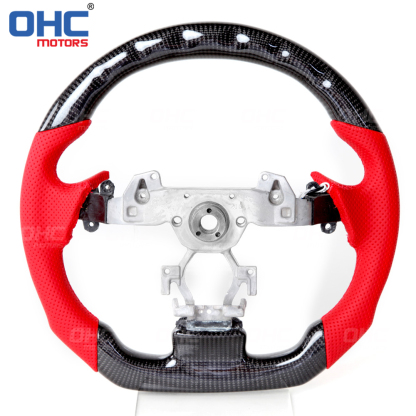 LED Peformance Car Steering Wheel Fit For Infiniti G37 REAL 100% Carbon Fiber Steering Wheel 