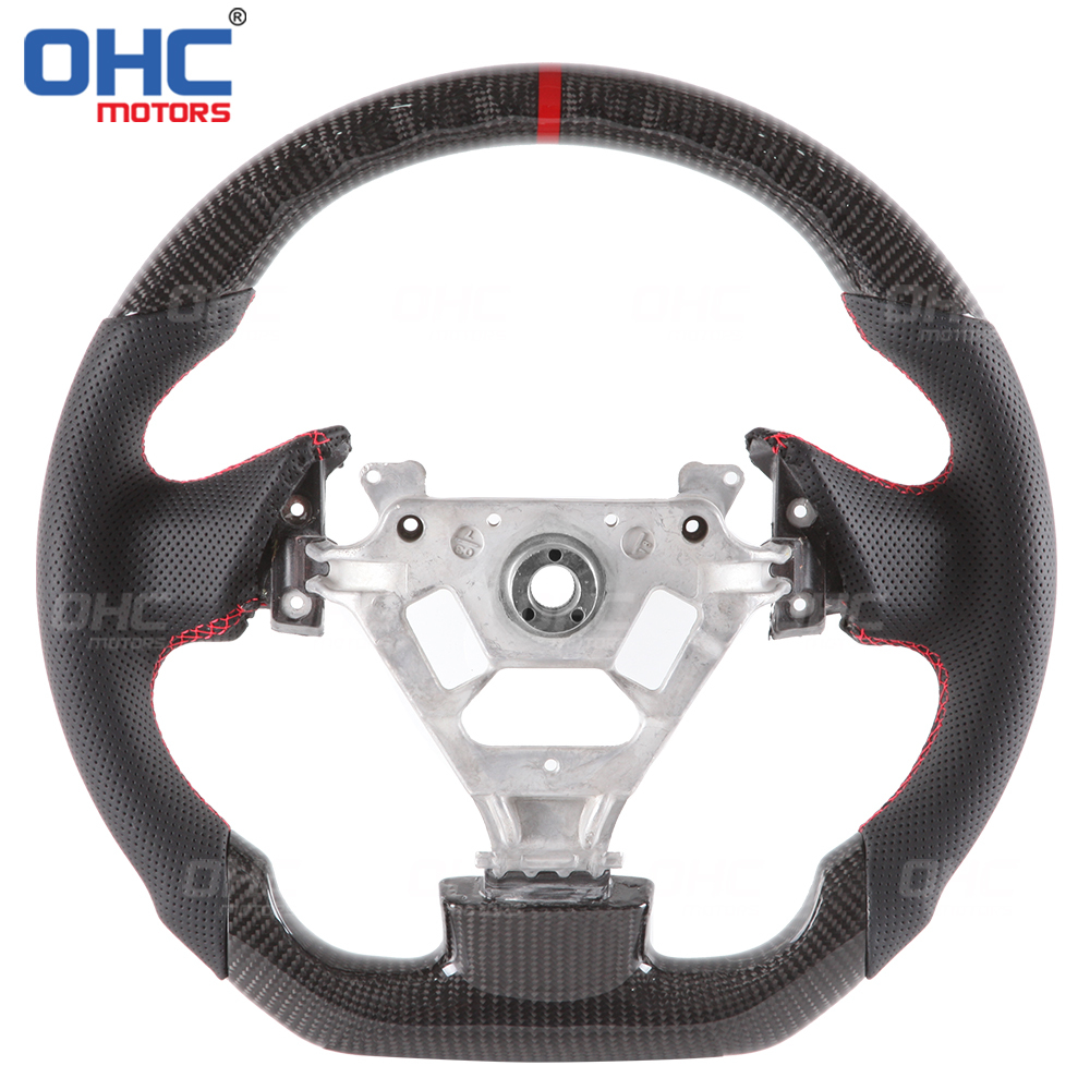 LED Racing Car Steering Wheel Carbon Fiber For Infiniti G35 REAL 100% Carbon Fiber Steering Wheel 