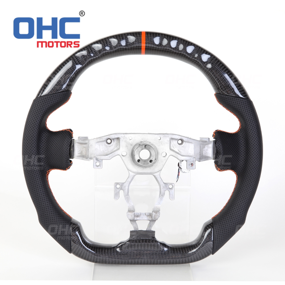 LED Racing Car Steering Wheel For Nissan 370Z Carbon Fiber steering wh
