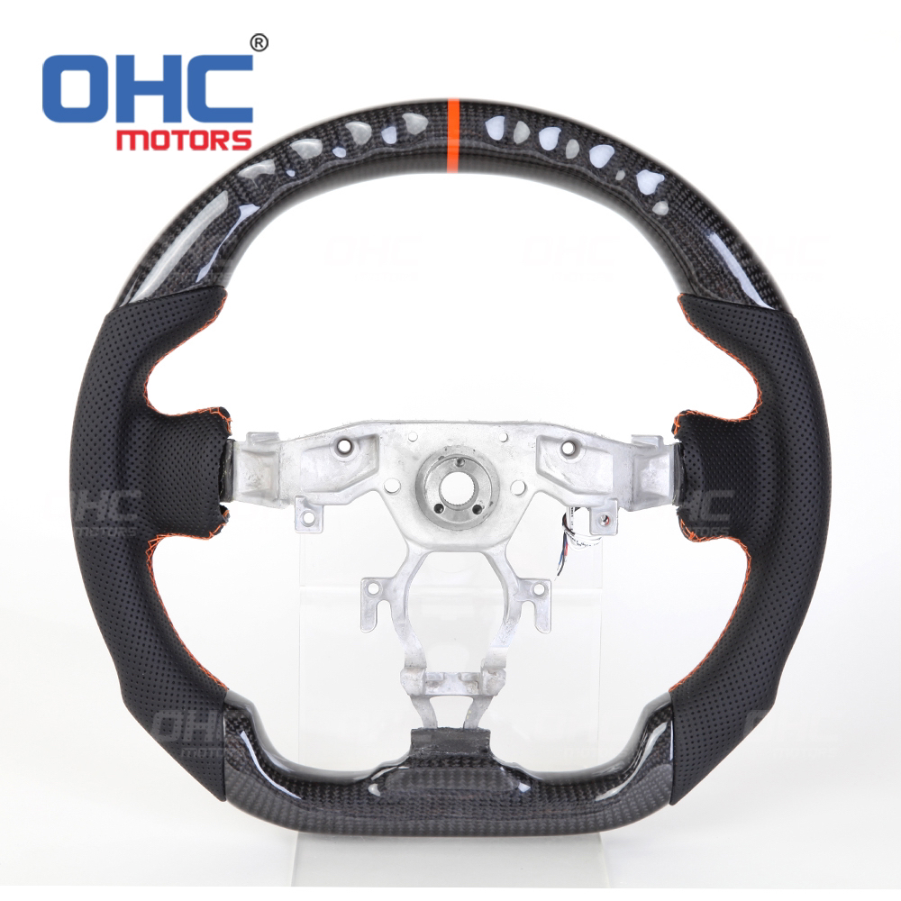 LED Racing Car Steering Wheel For Nissan 370Z Carbon Fiber steering wh