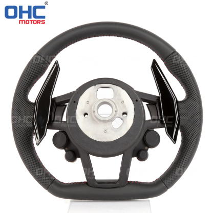 Steering Wheel Assembly Audi R8 for S3 S4 S5 S6 S7 A3 A4 A5 A6 A7 RS3 RS4 RS5 RS6 RS7 LED Racing Car Steering Wheel Carbon Fiber